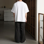 b Patch Tee WIDE #White×Charcoal [bROOTS25S34S26C]