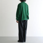 FLAT FRONT WIDE TROUSERS #CHARCOAL [A26C07PT03C]