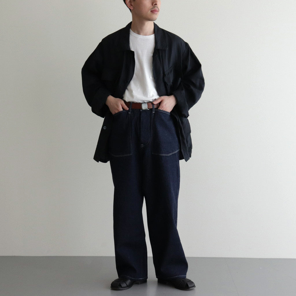 MIL DENIM FATIGUE TROUSERS #INDIGO [PM-PTM35]