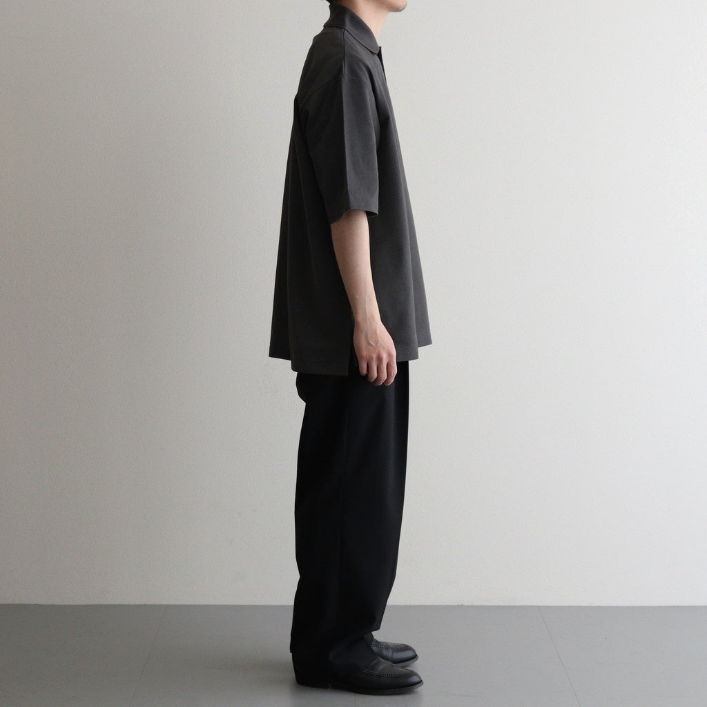 ONE BUTTON POLO S/S TEE #M.GRAY [M25A15CS02B]