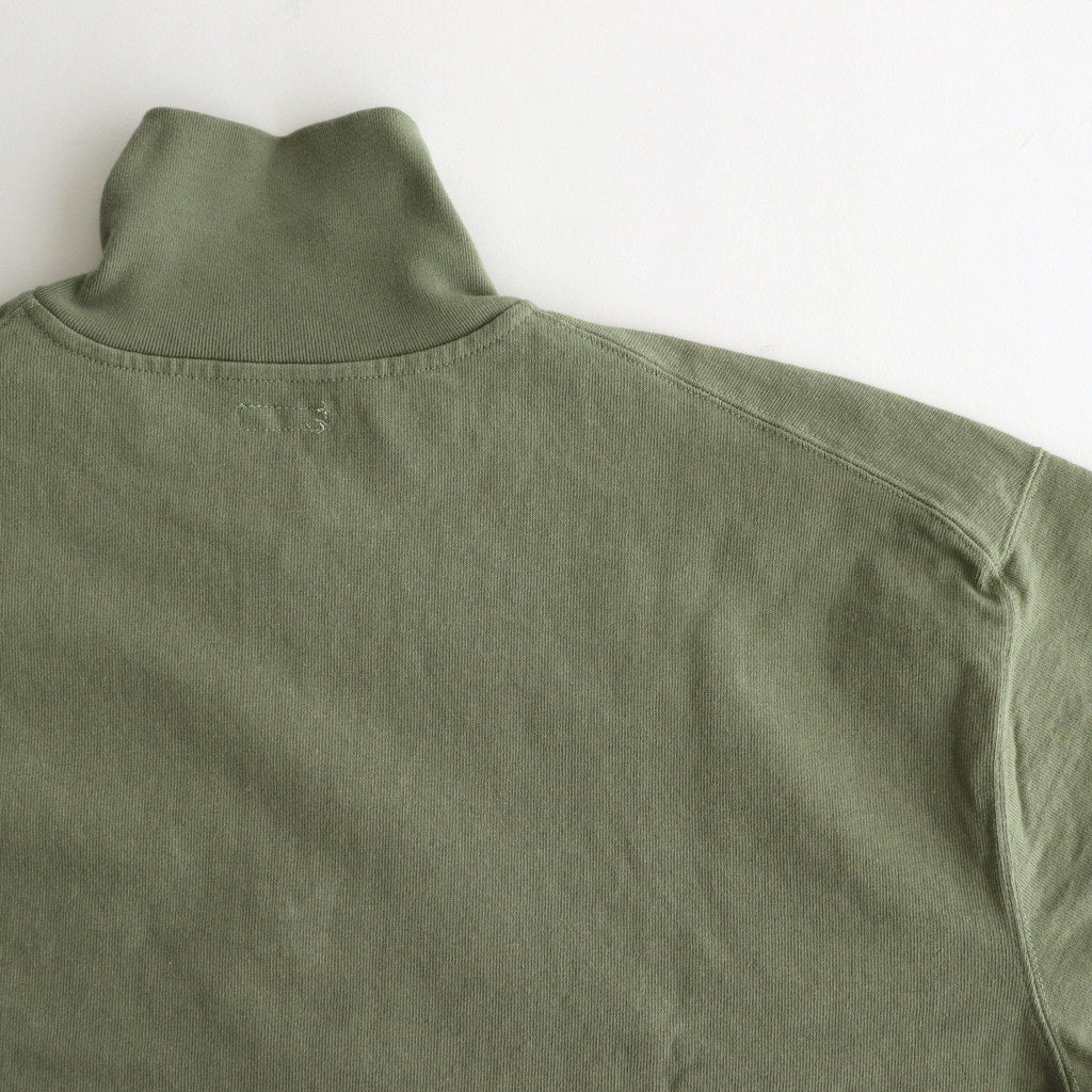 HALF ZIP SPORTING TOP #OLIVE [PMAS-CL01]