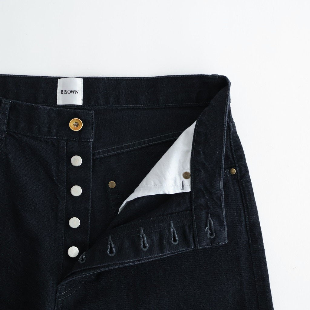 CO/HE PURE STRAIGHT DENIM #W BLACK [26S-BIS-PT05]