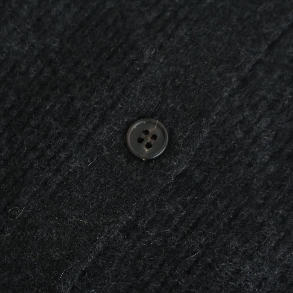 CASHMERE FOX POLO CARDIGAN #CHARCOAL [BN-25FL-044]