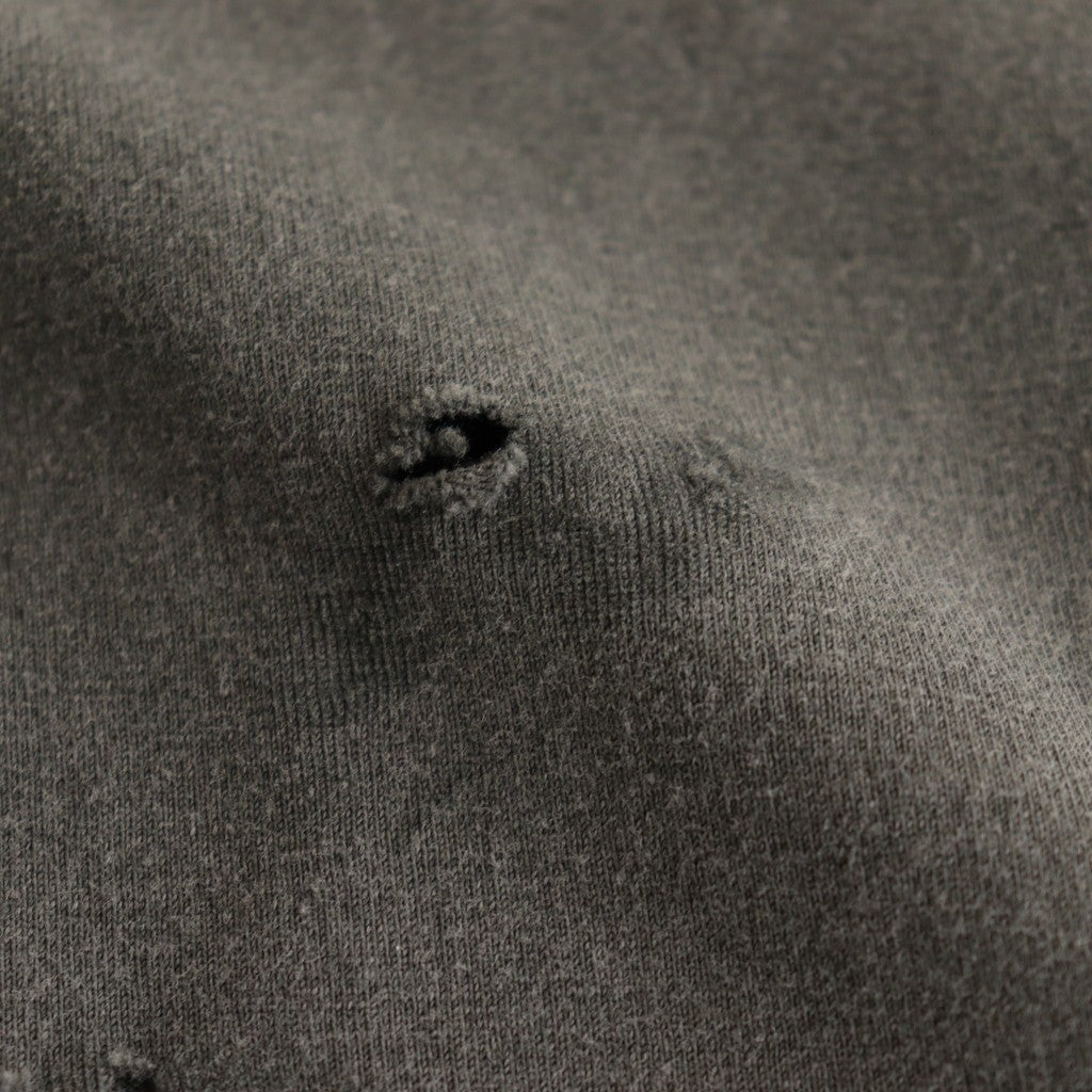 CREW NECK DAMAGED TEE #DAMAGED [M25B11CS01B]