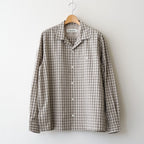Organic Cotton Rambling Check Shirts Jacket #Beige check [6061-1104]