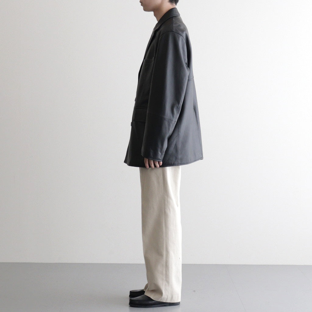 DOUBLE BREASTED JKT #BLACK [SH-62-C-SHEEP-4]