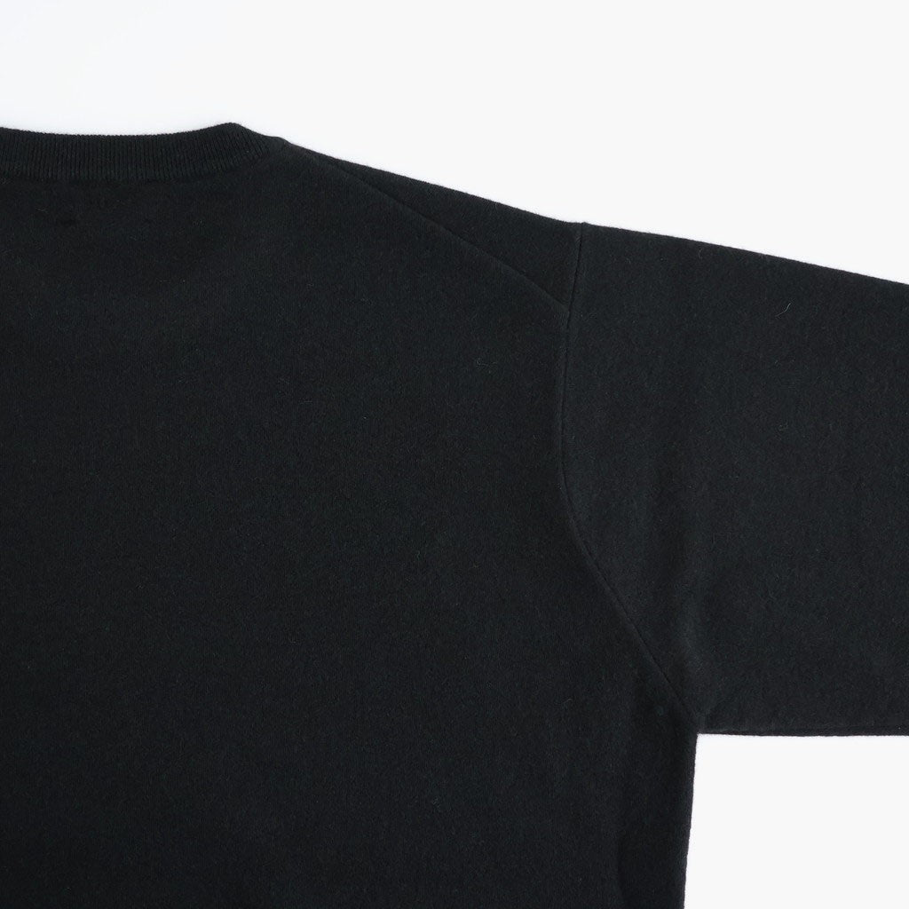 SUNSHINE CASHMERE CREW NECK #BLACK [BN-26FM-057]