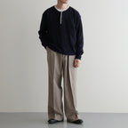 WO/Ca 2tuck Wide Tapered Trousers #Mix Beige [NEP-AW2507M]