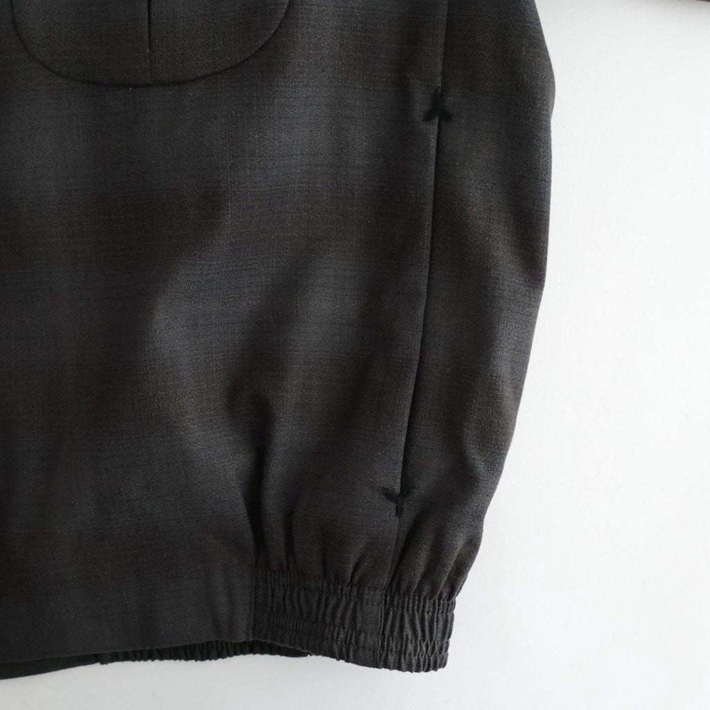 PLEATED-POCKET RICKY JACKET #PEWTER PLAID [261OJ-JK07]