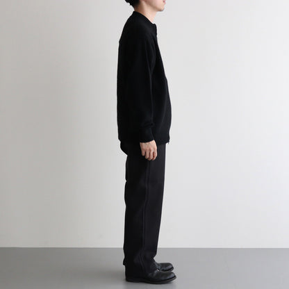 CASHMERE BOTTLENECK CARDIGAN #BLACK [PMLW-KN01]