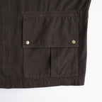 Cotton Chino UK STORM Jacket #Brown [6063-2502]