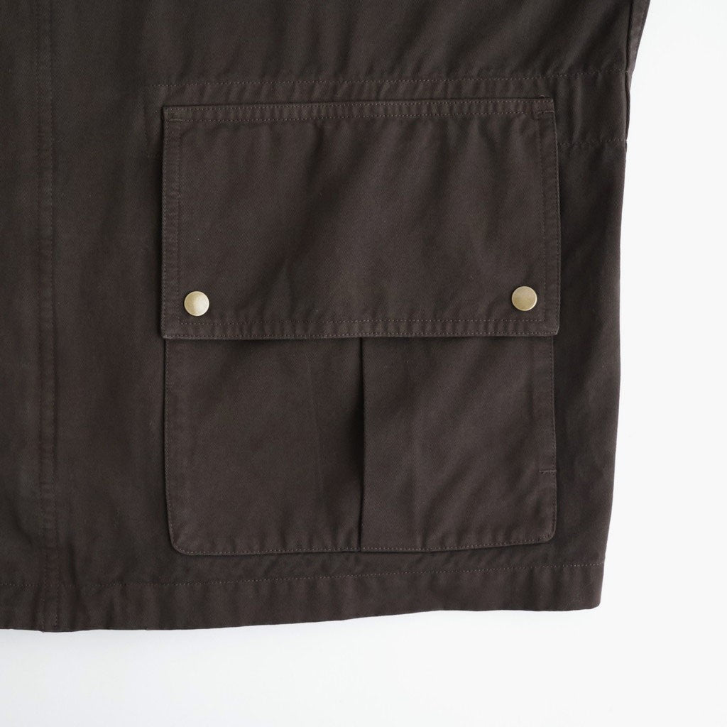 Cotton Chino UK STORM Jacket #Brown [6063-2502]