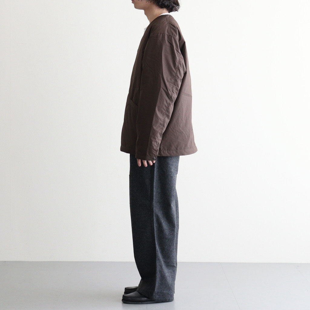 Wool Nylon Melton Pants #Charcoal [S26FC053]