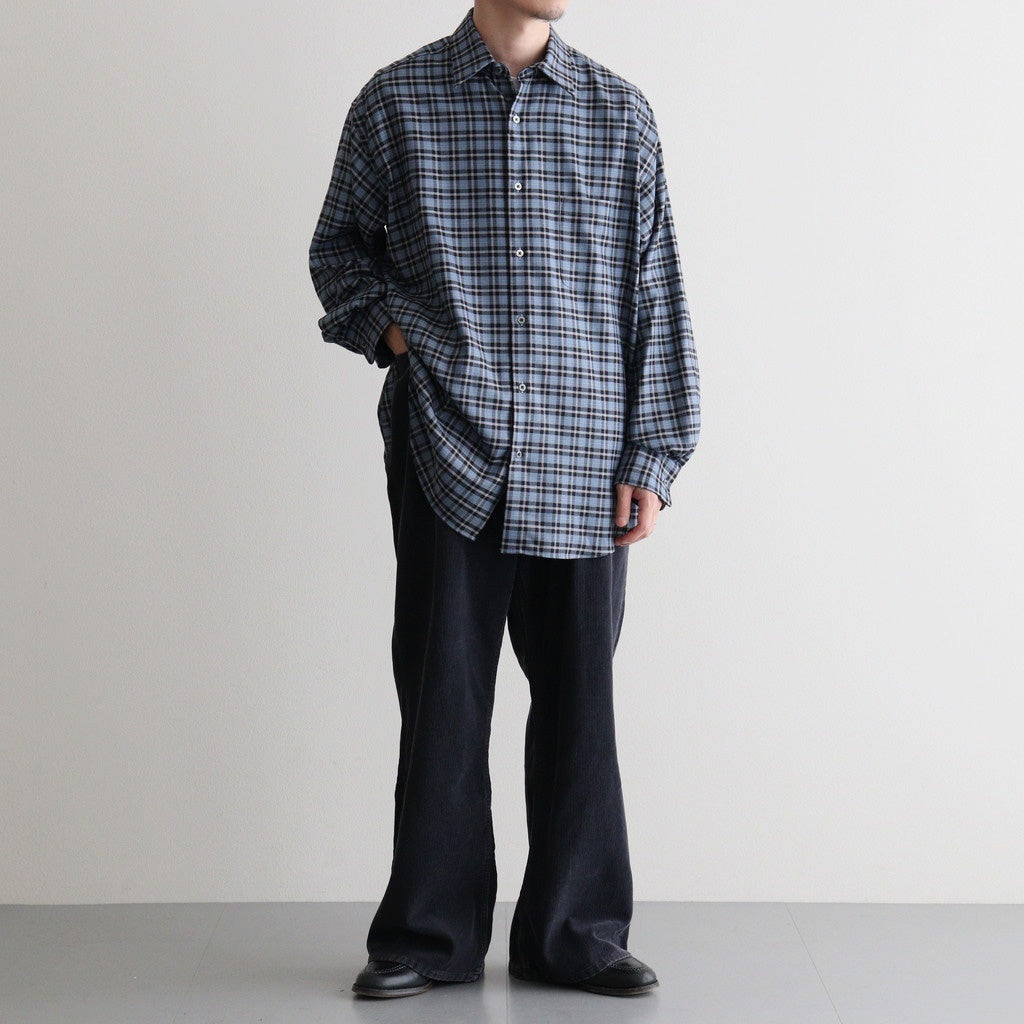 SULFUR-DYED BLEACHED CORDUROY PANTS #120 FADED NAVY [17062 40044]