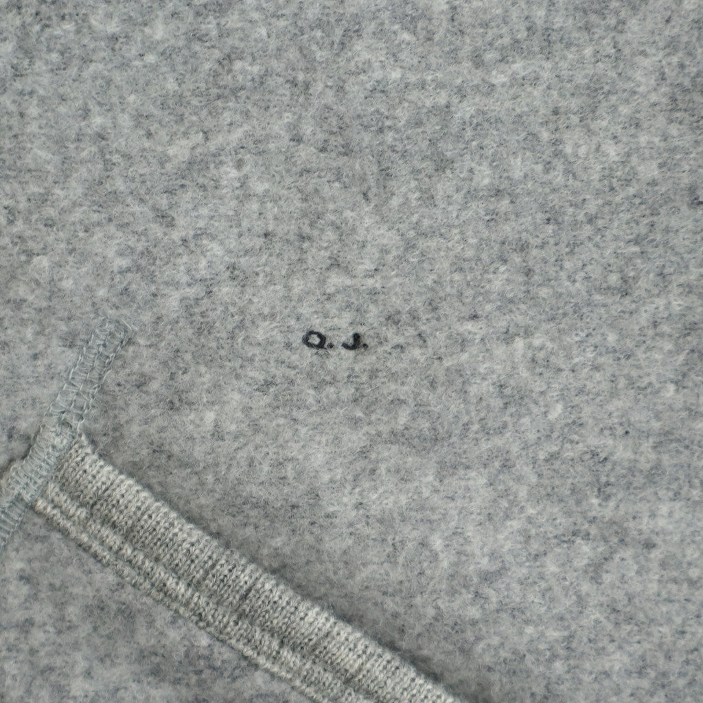 ZIP-FRONT ATHLETIC HOODIE #PEWTER [252OJ-CT06]