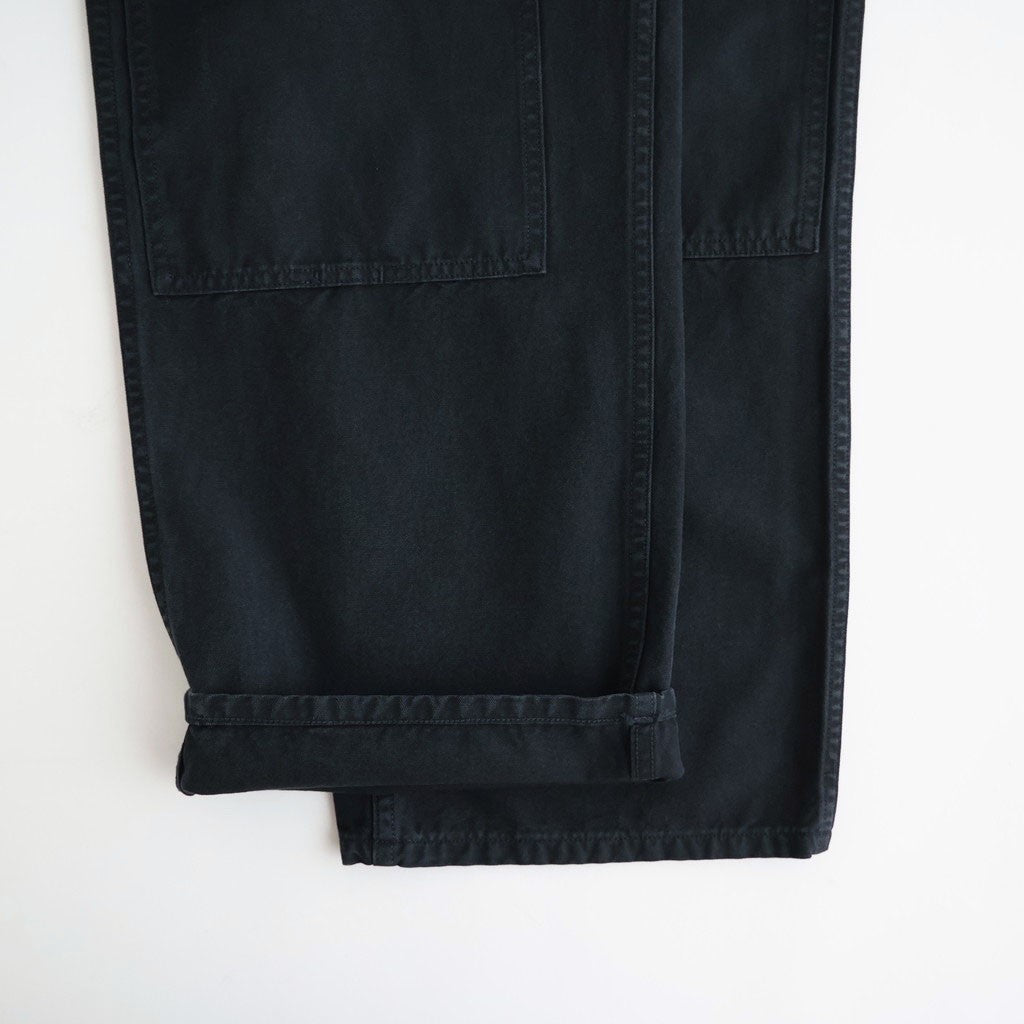 DUCK CLOTH DOUBLE KNEE PAINTER #INK BLACK(FADED) [PMAW-PT06]