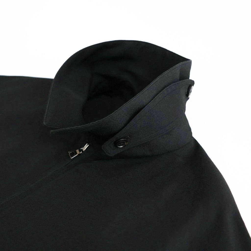 Washed Wool Silk Sports Jacket #Black [BHS26F020]