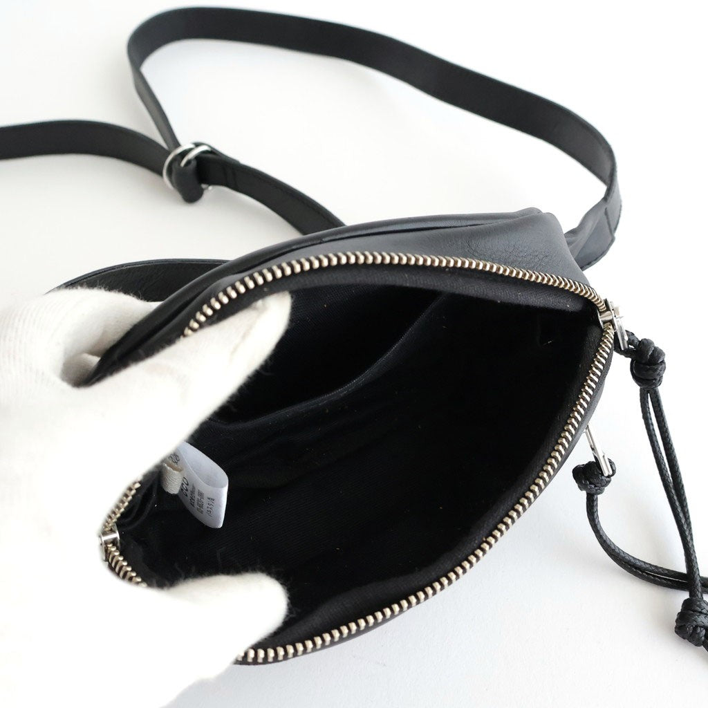 BELT WAIST BAG #BLACK [BG-44-C-COW-5]