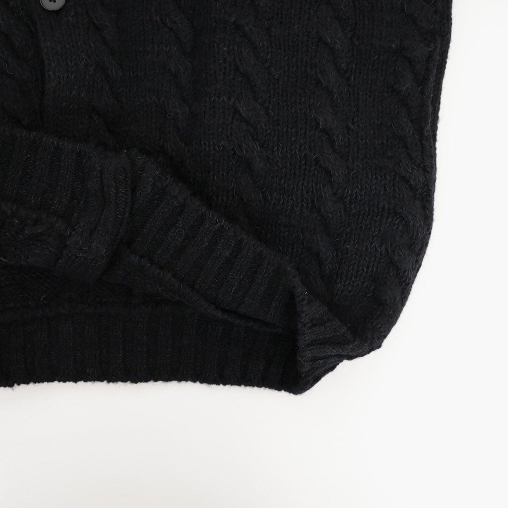 CABLE PATTERN GRANDPA CARDY #ONYX [262OJ-KN01]