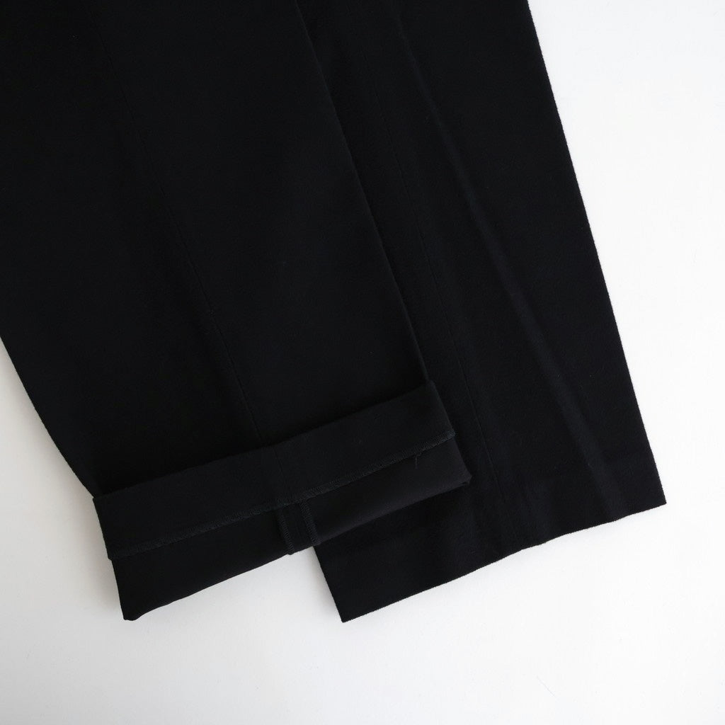 DOUBLE-PLEATED SMARTY TROUSER #ONYX [252OJ-PT08]
