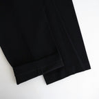 DOUBLE-PLEATED SMARTY TROUSER #ONYX [252OJ-PT08]