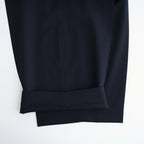 Wool Gabardine Wide Trousers #NAVY [NEP-AW2655]