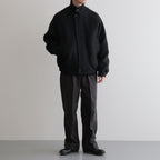 ROUND-COLLAR MOTORING JACKET #ONYX [252OJ-JK04]