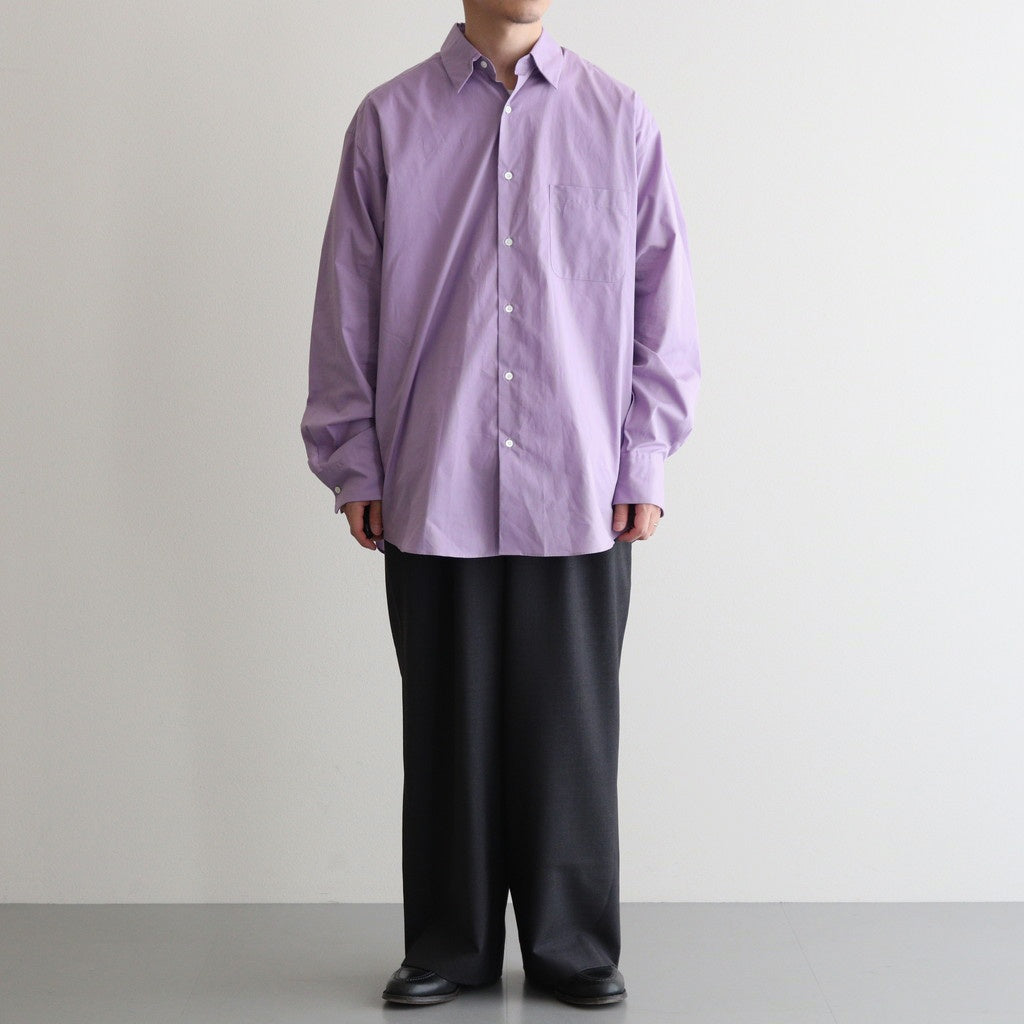 TWO TUCK MILITARY TROUSERS #CHARCOAL GRAY [M25C07PT01C]