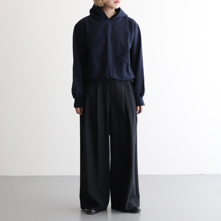 Thin-Sweat Separate-Pocket Hoodie P/O #DarkNavy [bROOTS25S20]