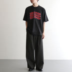 BRITPOP Print Tee WIDE #InkBlack×Red-PT [bROOTS25S34A]