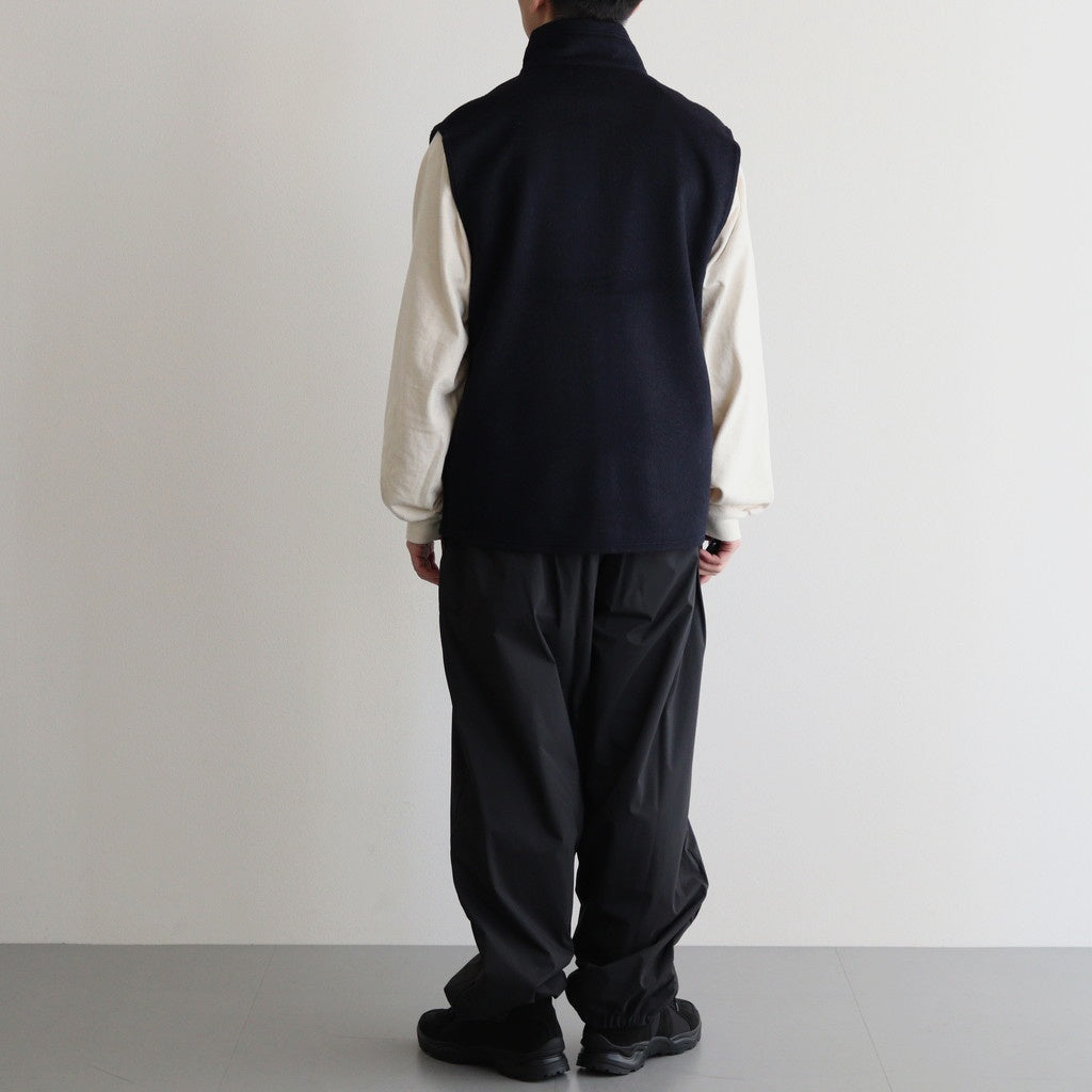 ZIP UP VEST #DARK NAVY [M24D10BL02A]