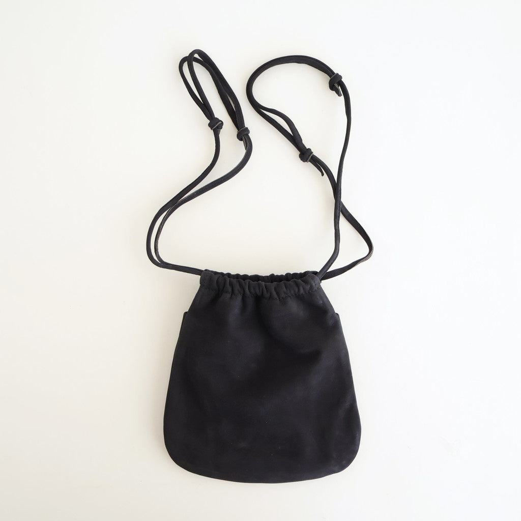 DRAWSTRING BAG #NAVY [BG-32-C-NUBCK-4]