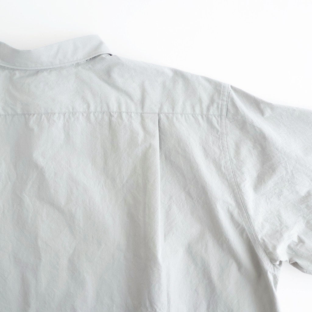 Regular Collar Wind S/S Shirt #Gray [S26SG088]