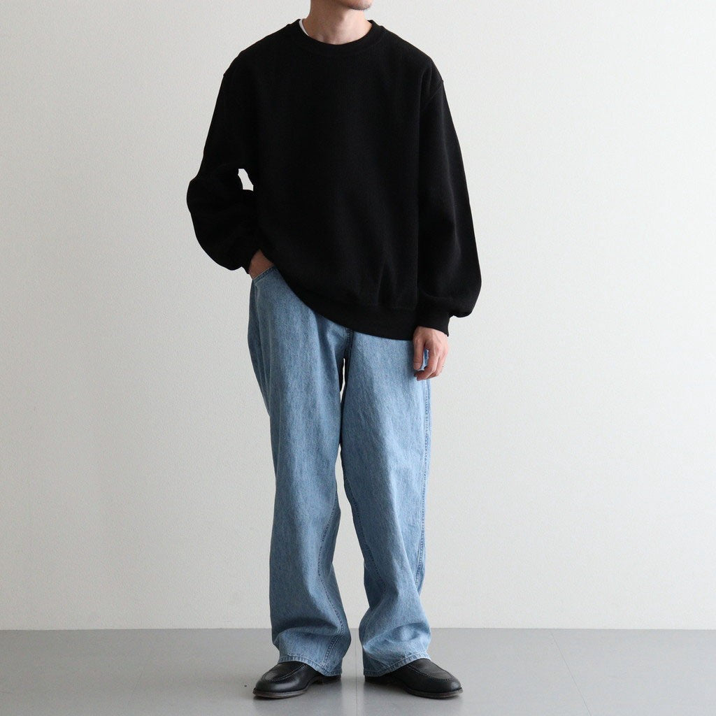 Linen Cotton Denim Field Pants #Indigo Bleach [N26FC029]