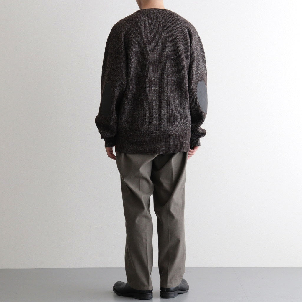 BLENDED KEMPI CREW-NECK SWEATER #BARK [252OJ-KN01]