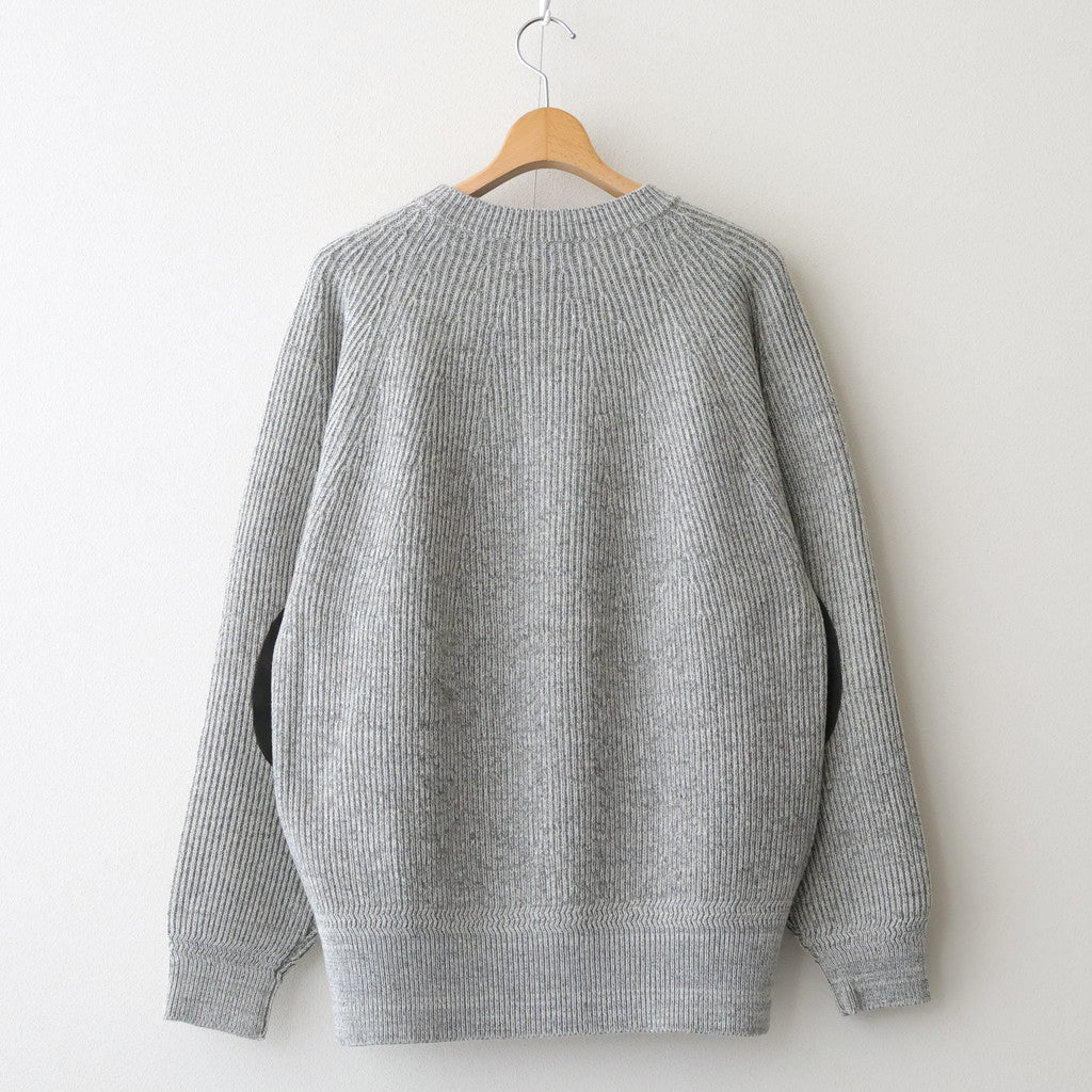 BLENDED KEMPI CREW-NECK SWEATER #PEWTER [252OJ-KN01]