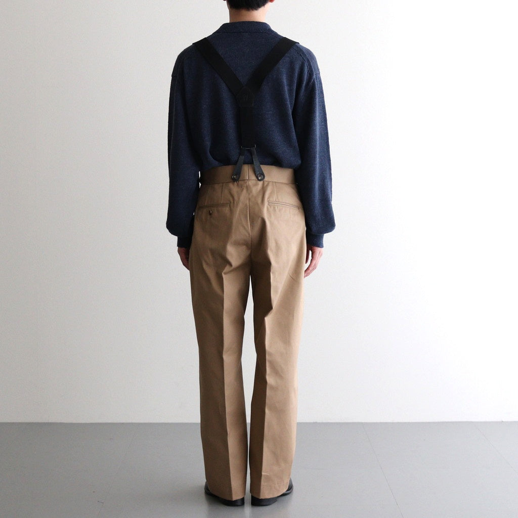 SOLIS COTTON TROUSERS - CHINO #BEIGE [HV501001]