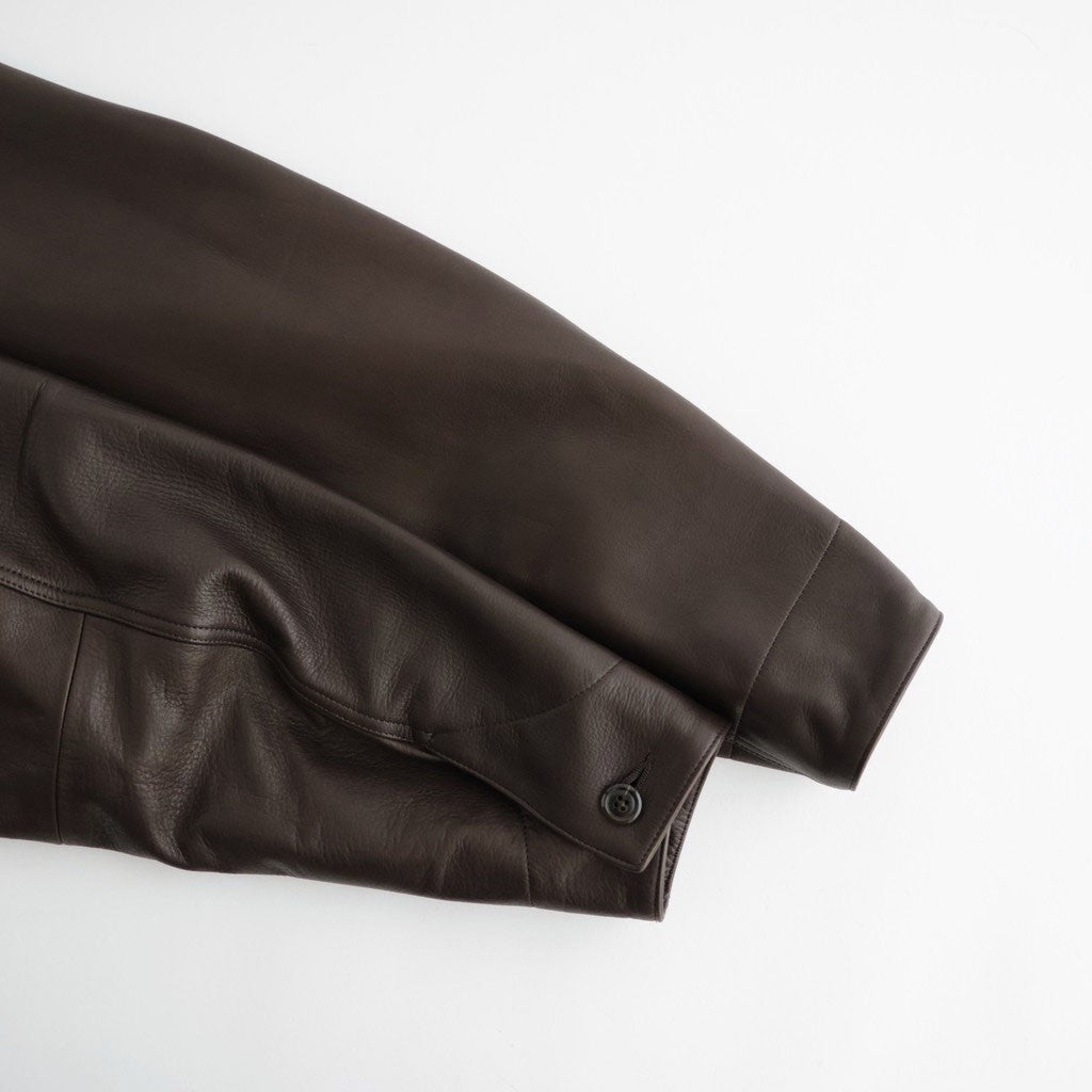 Steer Leather Coverall #DarkBrown [BHS25F002F26]