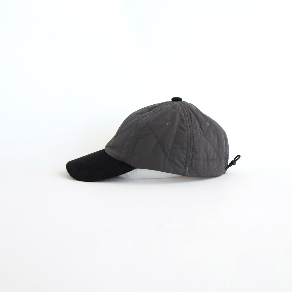 Quilting Field Cap #Asphalt Gray [N25FP089]