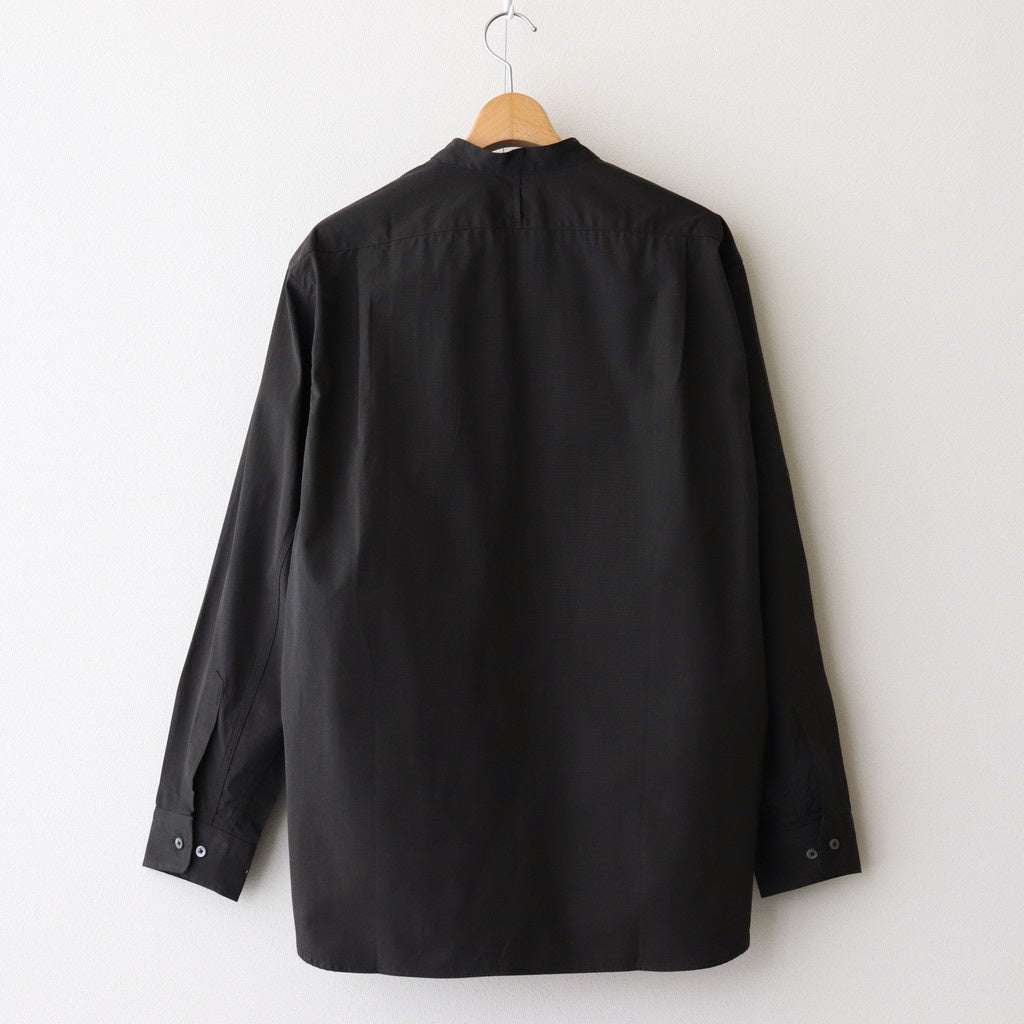 BAND COLLAR DRESS SHIRT #CHARCOAL [PM-LS02]