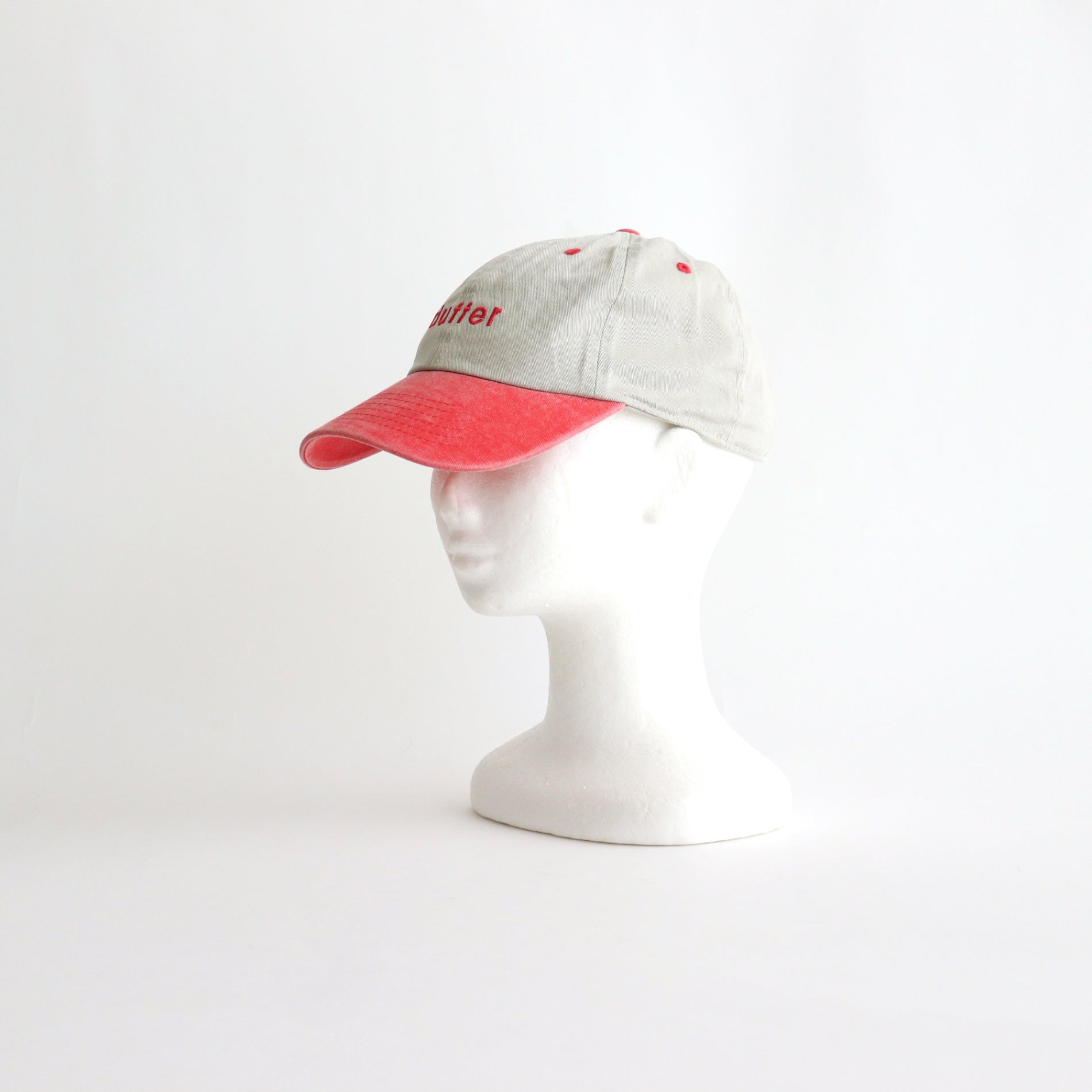 PIGMENT BASEBALL CAP #SAND/RED [DNS25H02]
