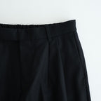 DOUBLE PLEATED WIDE TROUSERS #BLACK [A25C15PT02C]