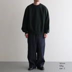 Thin-Sweat Crew-Neck P/O #DarkGreen [bROOTS25S22]