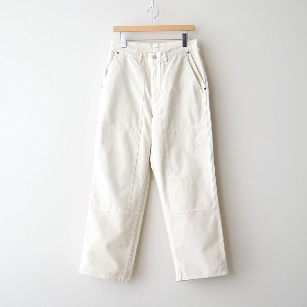 DUCK CLOTH DOUBLE KNEE PAINTER #IVORY(FADED) [PMAW-PT06]