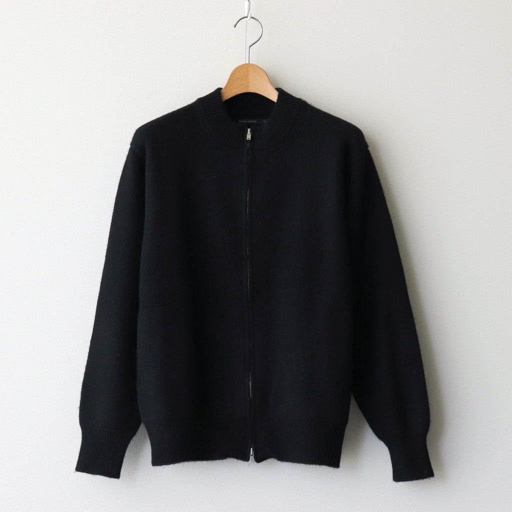 CASHMERE BOTTLENECK CARDIGAN #BLACK [PMLW-KN01]