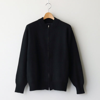 CASHMERE BOTTLENECK CARDIGAN #BLACK [PMLW-KN01]