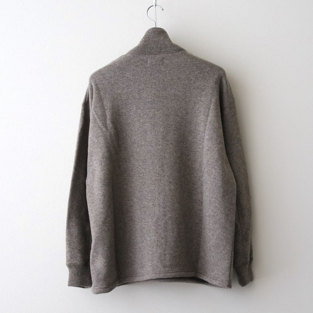 Yak Half Zip Sweat Shirt #Beige [NEP-AW2533M]