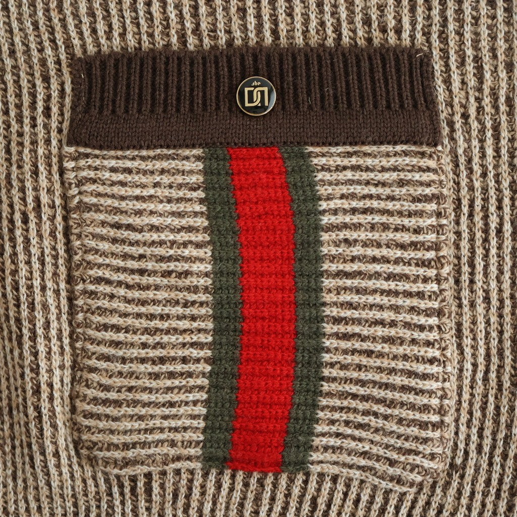 DRIVERS YARDIE KNIT #BROWN [DNA25K02]