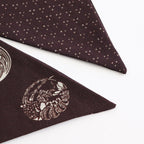 FADED SILK SCARF TIE #BARK [251OJ-AC02]