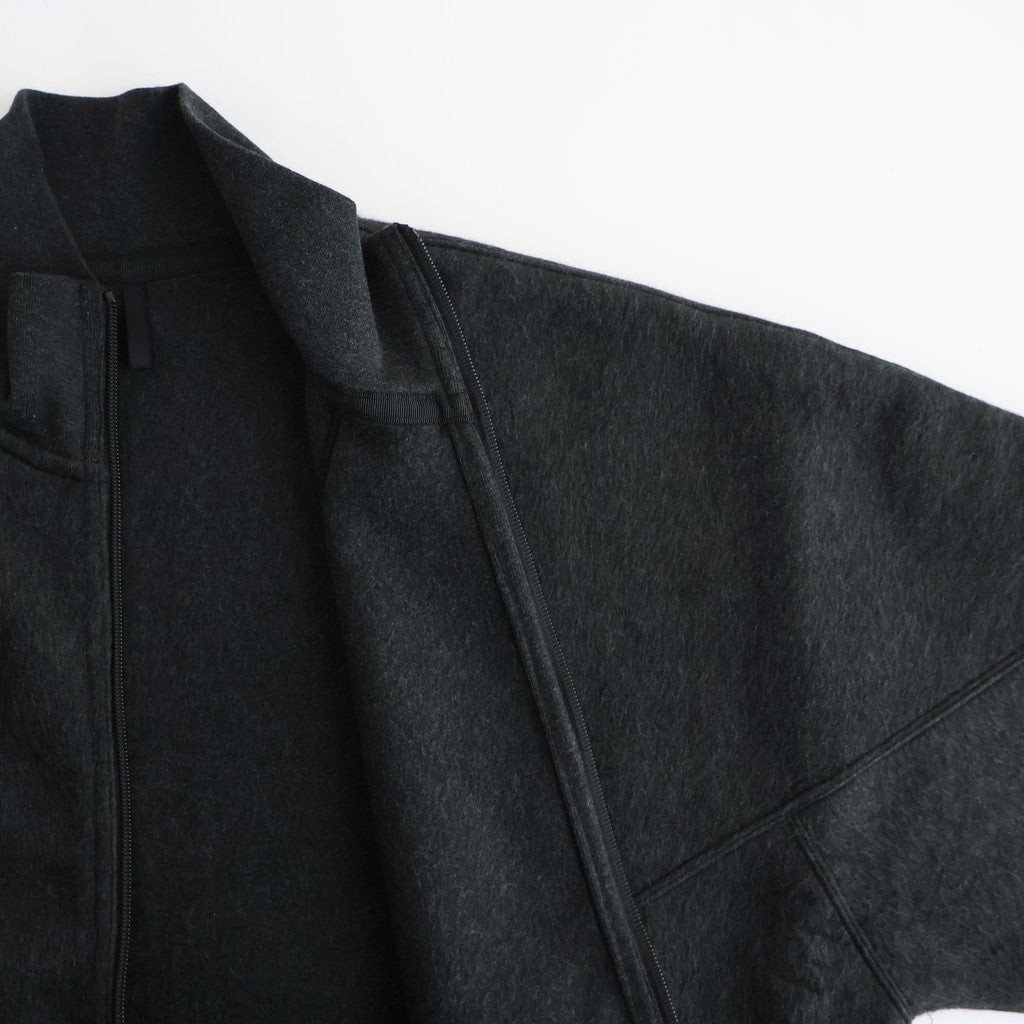Pe/Silk Fleece Track Jacket #HeatherBlack [BHS24F029F25]